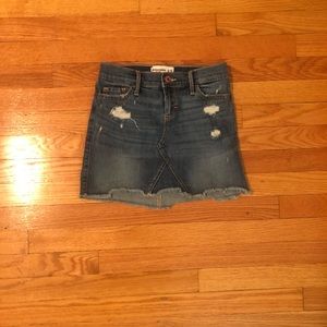 Abercrombie Kids mid rise denim skirt